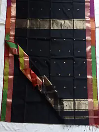 MAHESHWARI HANDLOOM COTTON SILK SAREE - Master