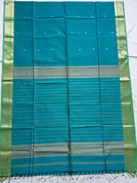 MAHESHWARI HANDLOOM COTTON SILK SAREE - Master
