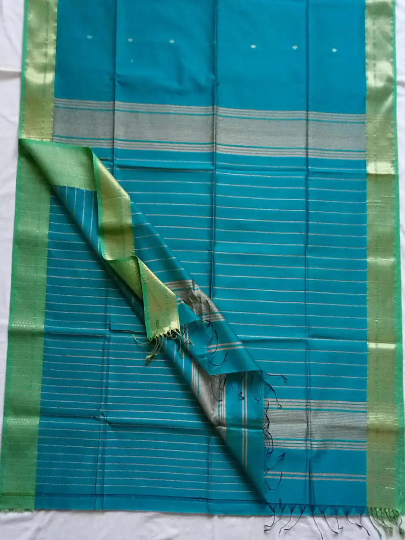 MAHESHWARI HANDLOOM COTTON SILK SAREE - Master