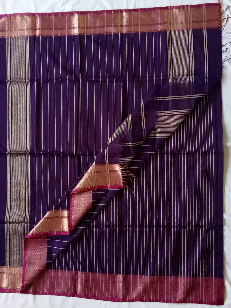 MAHESHWARI HANDLOOM COTTON SILK SAREE - Master