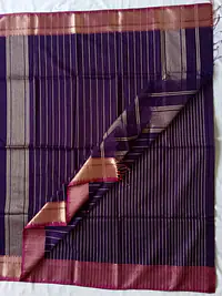 MAHESHWARI HANDLOOM COTTON SILK SAREE - Master