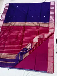 MAHESHWARI HANDLOOM COTTON SILK SAREE - Master