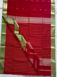 MAHESHWARI HANDLOOM COTTON SILK SAREE - Master