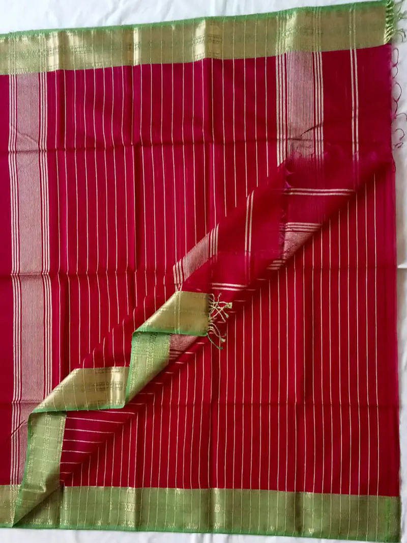 MAHESHWARI HANDLOOM COTTON SILK SAREE - Master