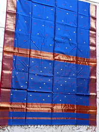 MAHESHWARI HANDLOOM COTTON SILK SAREE - Master