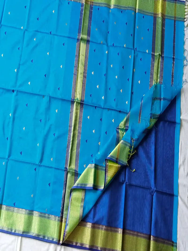 MAHESHWARI HANDLOOM COTTON SILK SAREE - Master