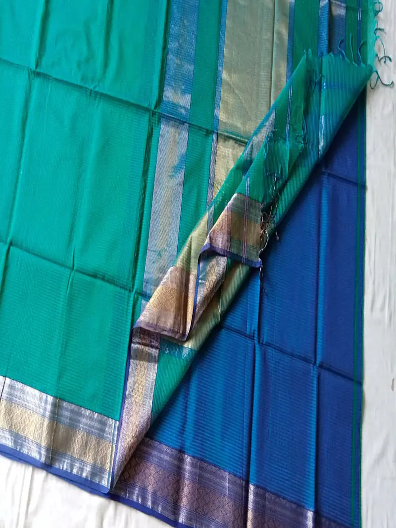 MAHESHWARI HANDLOOM COTTON SILK SAREE - Master