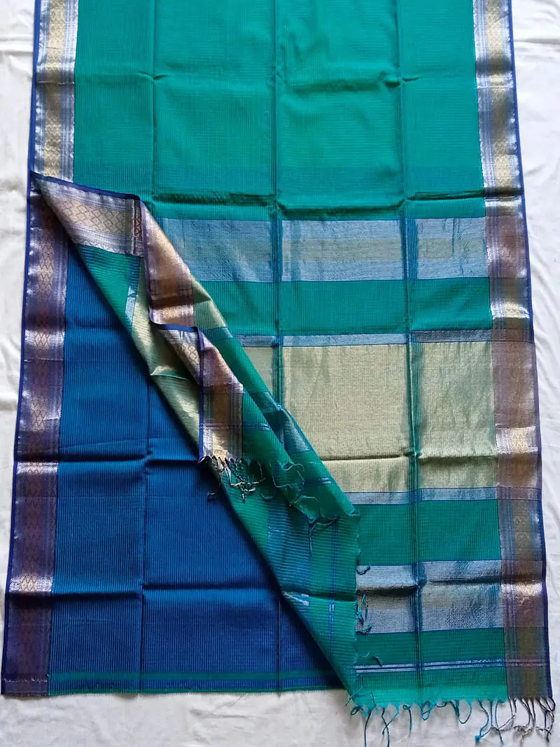 MAHESHWARI HANDLOOM COTTON SILK SAREE - Master