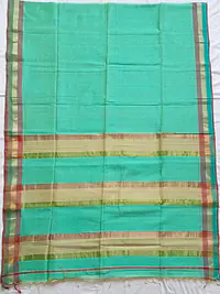 MAHESHWARI HANDLOOM COTTON SILK SAREE - Master