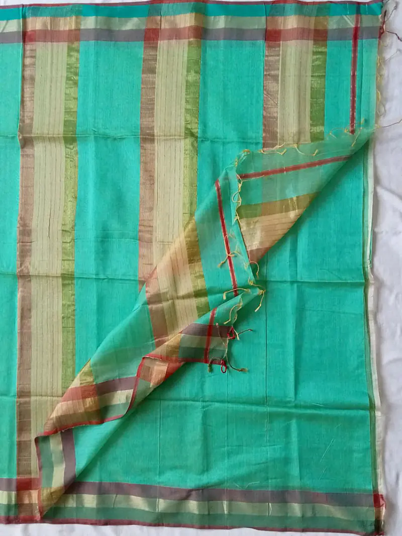 MAHESHWARI HANDLOOM COTTON SILK SAREE - Master