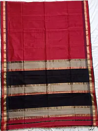 MAHESHWARI HANDLOOM COTTON SILK SAREE - Master