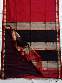 MAHESHWARI HANDLOOM COTTON SILK SAREE - Master