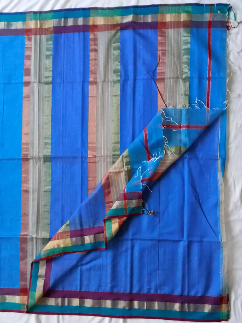 MAHESHWARI HANDLOOM COTTON SILK SAREE - Master