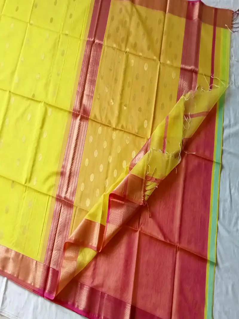 MAHESHWARI HANDLOOM COTTON SILK SAREE - Master