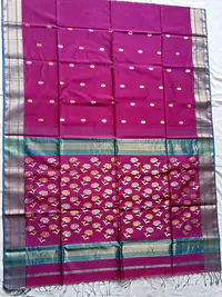 MAHESHWARI HANDLOOM COTTON SILK SAREE - Master