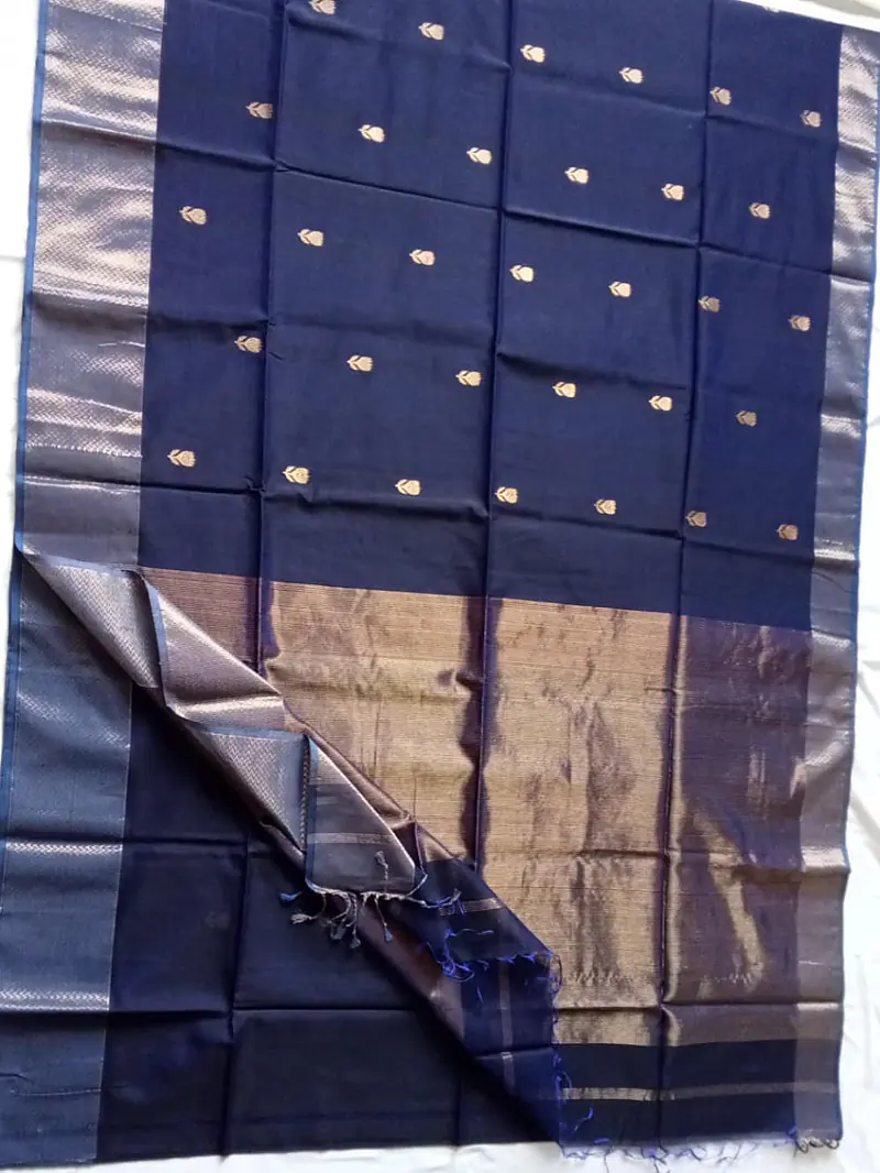 MAHESHWARI HANDLOOM COTTON SILK SAREE - Master