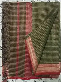 MAHESHWARI HANDLOOM COTTON SILK SAREE - Master