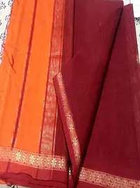 MAHESHWARI HANDLOOM COTTON SILK SAREE - Master