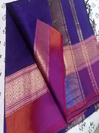MAHESHWARI HANDLOOM COTTON SILK SAREE - Master