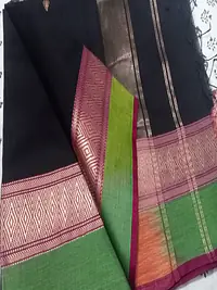 MAHESHWARI HANDLOOM COTTON SILK SAREE - Master