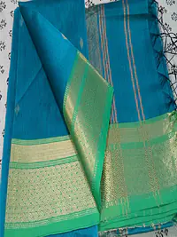 MAHESHWARI HANDLOOM COTTON SILK SAREE - Master