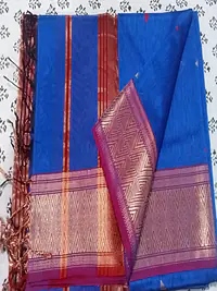 MAHESHWARI HANDLOOM COTTON SILK SAREE - Master
