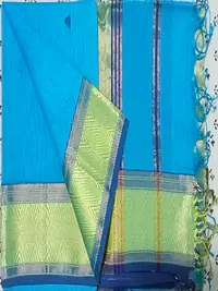 MAHESHWARI HANDLOOM COTTON SILK SAREE - Master