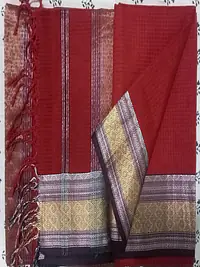 MAHESHWARI HANDLOOM COTTON SILK SAREE - Master
