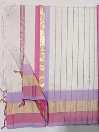 MAHESHWARI HANDLOOM COTTON SILK SAREE - Master
