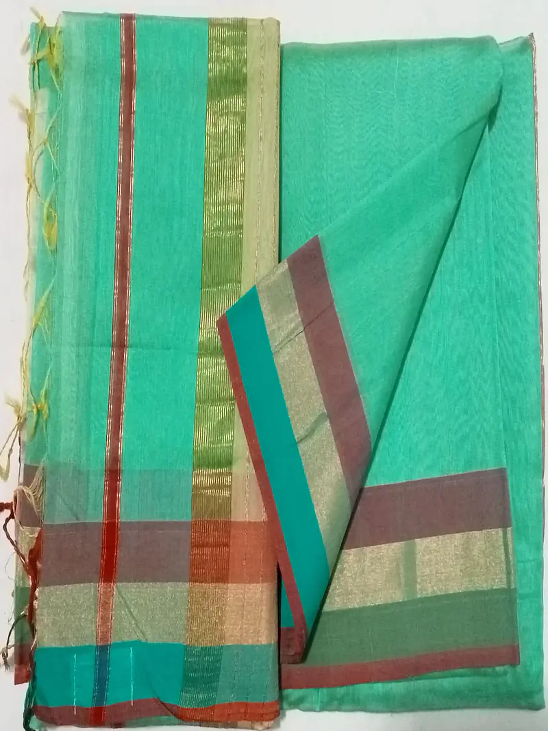MAHESHWARI HANDLOOM COTTON SILK SAREE - Master
