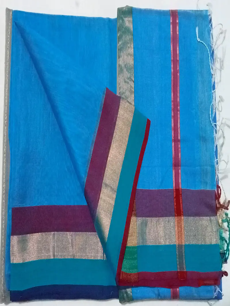 MAHESHWARI HANDLOOM COTTON SILK SAREE - Master