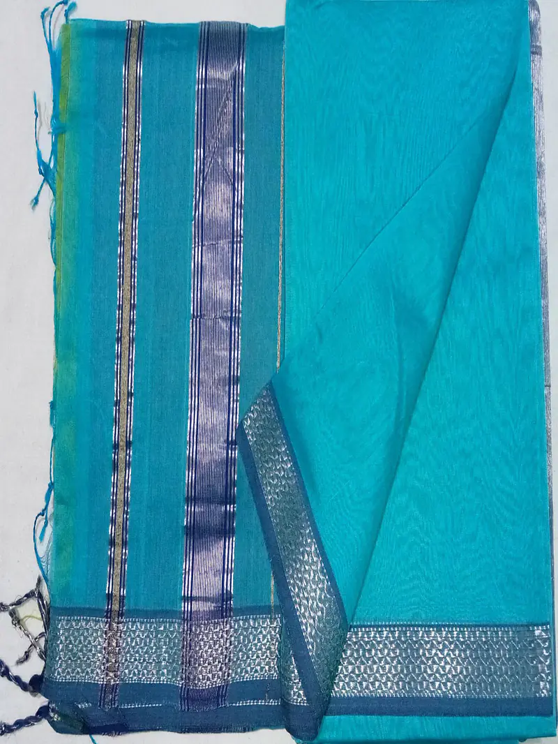 MAHESHWARI HANDLOOM COTTON SILK SAREE - Master