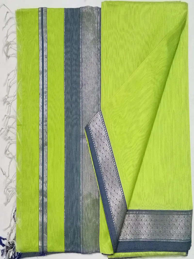 MAHESHWARI HANDLOOM COTTON SILK SAREE - Master
