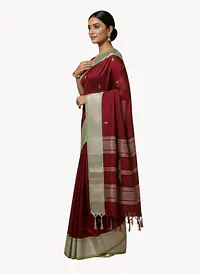 MAHESHWARI HANDLOOM COTTON SILK SAREE - Master