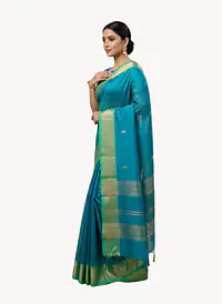 MAHESHWARI HANDLOOM COTTON SILK SAREE - Master