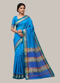 MAHESHWARI HANDLOOM COTTON SILK SAREE - Master