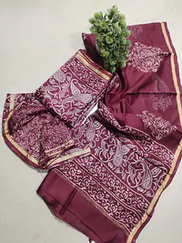 CHANDERI MALWARI SILK SUIT - Master