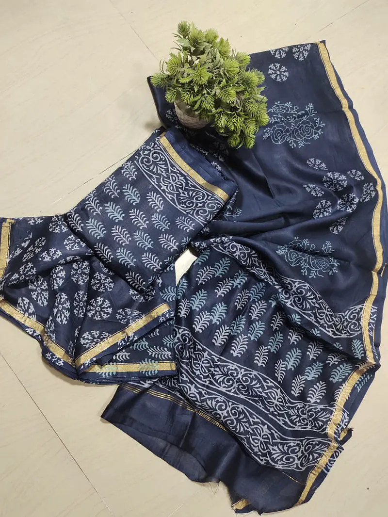 CHANDERI MALWARI SILK SUIT - Master