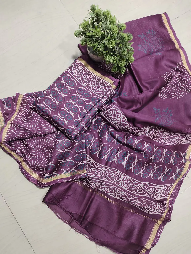 CHANDERI MALWARI SILK SUIT - Master