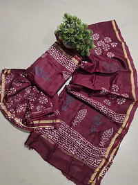 CHANDERI MALWARI SILK SUIT - Master