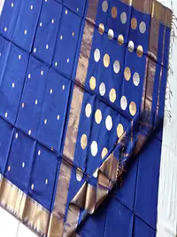 MAHESHWARI HANDLOOM COTTON SILK SAREE - Master