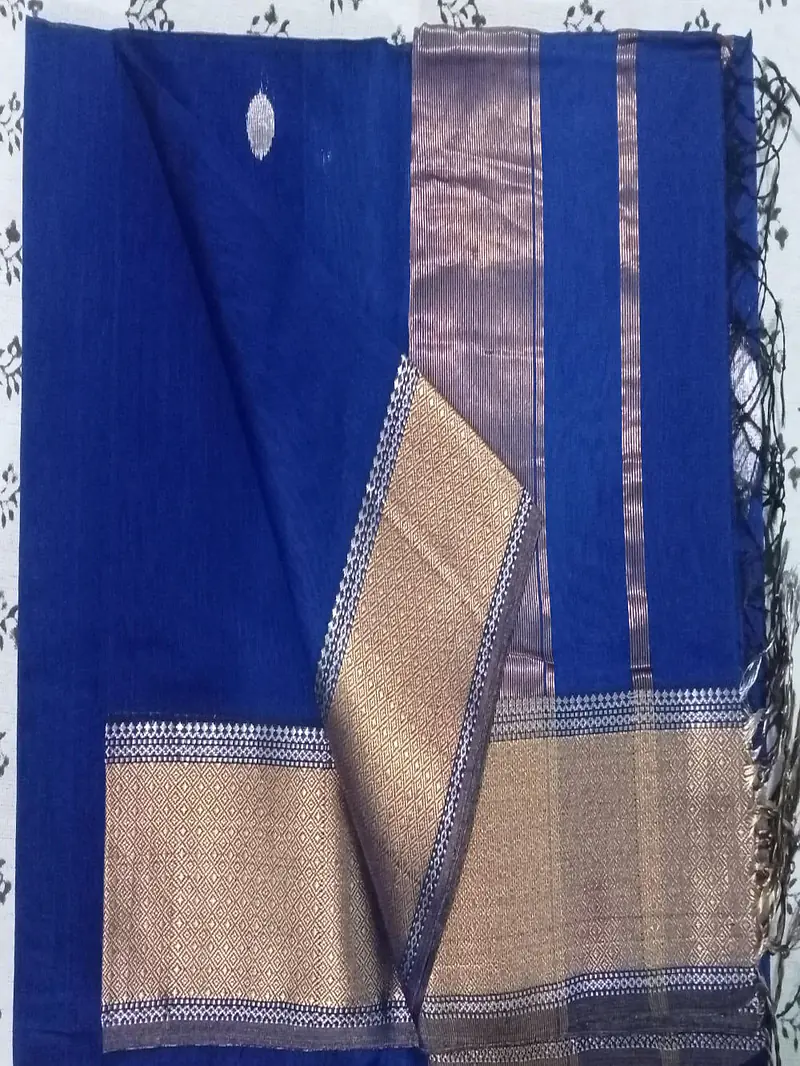 MAHESHWARI HANDLOOM COTTON SILK SAREE - Master