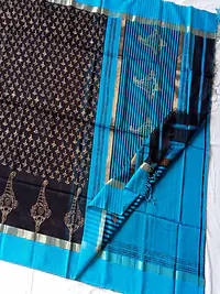 MAHESHWARI HANDLOOM COTTON SILK SAREE - Master