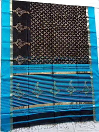 MAHESHWARI HANDLOOM COTTON SILK SAREE - Master