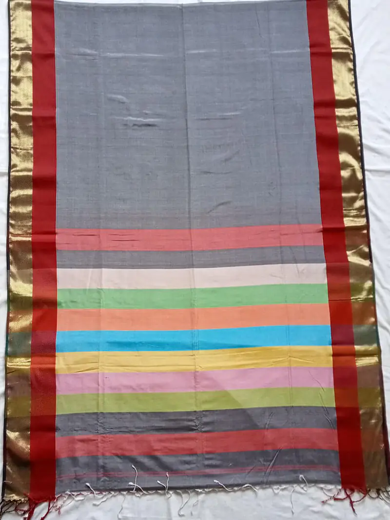 MAHESHWARI HANDLOOM COTTON SILK SAREE - Master