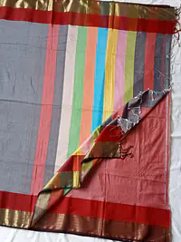 MAHESHWARI HANDLOOM COTTON SILK SAREE - Master