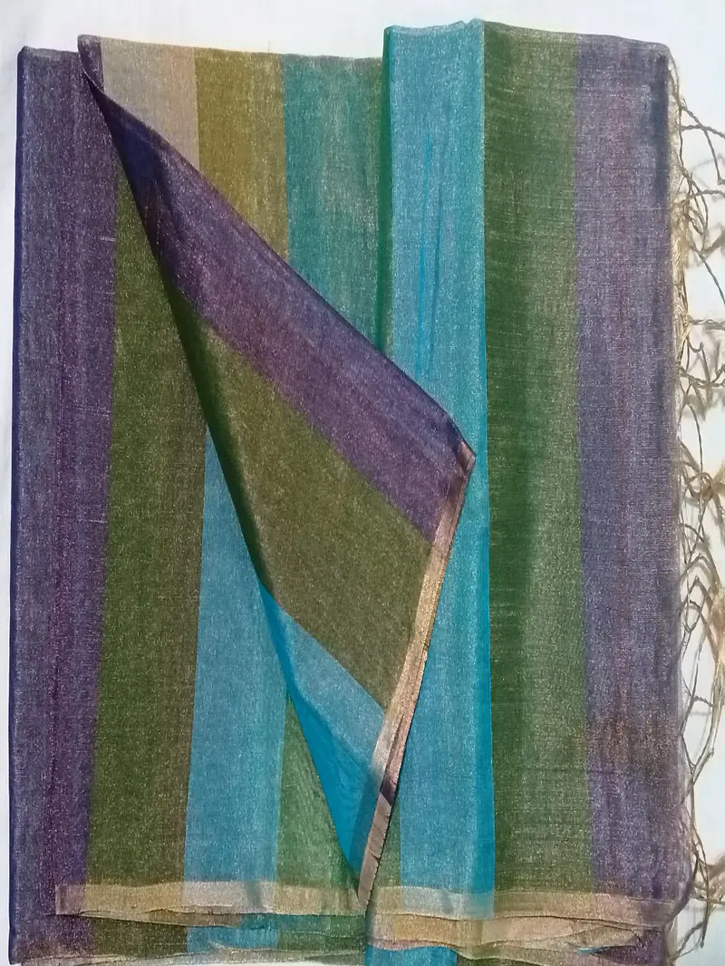 MAHESHWARI HANDLOOM COTTON SILK SAREE - Master