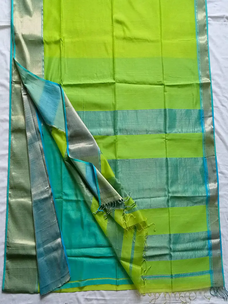 MAHESWARI HANDLOOM COTTON SILK SAREE - Master