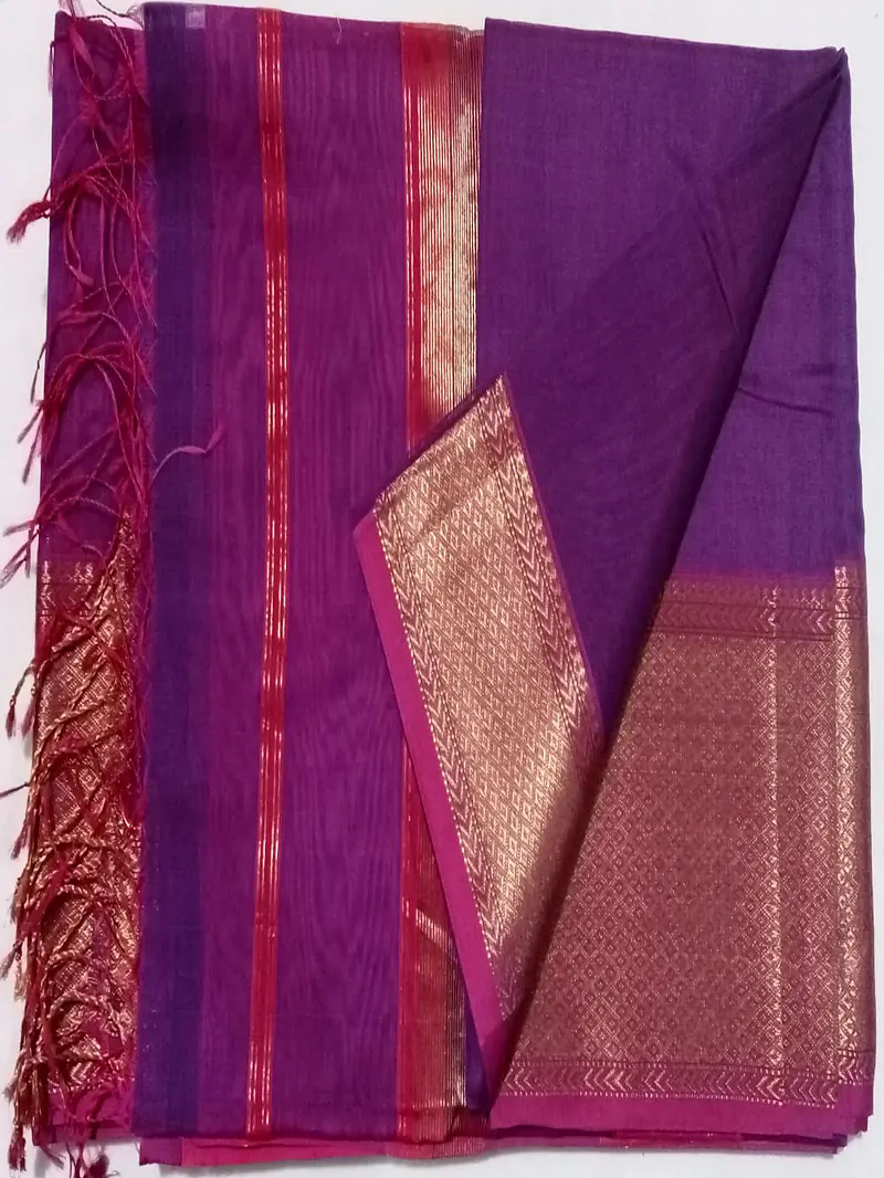 MAHESWARI HANDLOOM COTTON SILK SAREE - Master