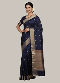 MAHESHWARI HANDLOOM COTTON SILK SAREE - Master